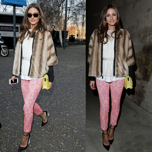 正值时装周,名媛奥利维亚·巴勒莫 (olivia palermo)马不停蹄的穿梭于