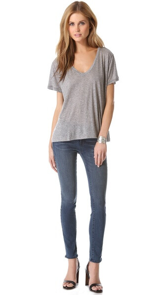 j brand ready-to-wear janis v 领 t 恤