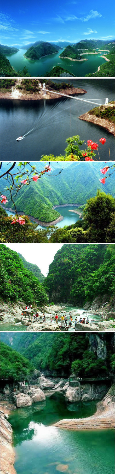 在这里可泛舟沿白溪水库进入大峡谷,清风扑面,眺望两岸青山绿谷,心700