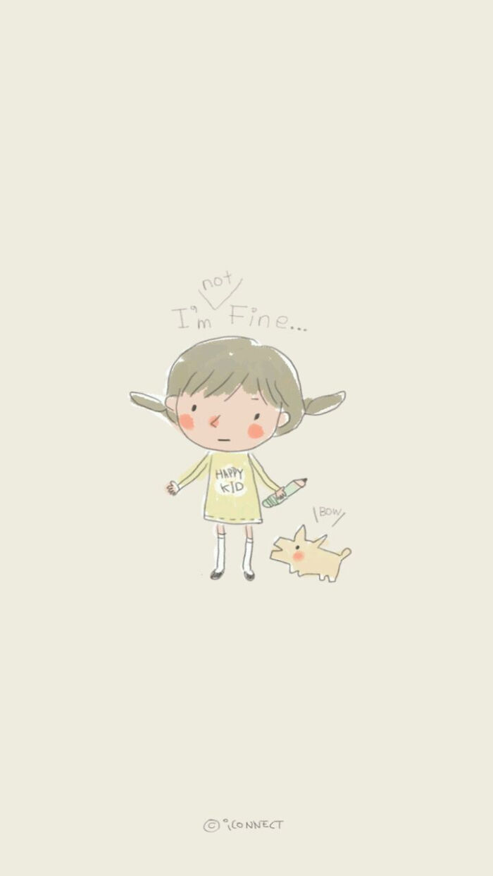 iphone壁纸 文字 封面 动漫 平铺背景素材 < yes_girl >