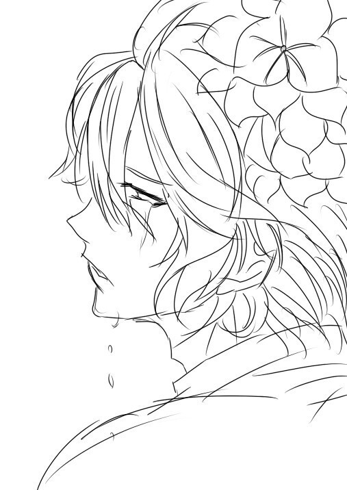 【画画】就只有线稿_歌之王子殿下吧_百度.