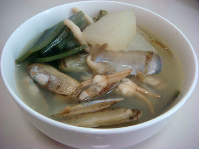 海带蛏子鲜汤