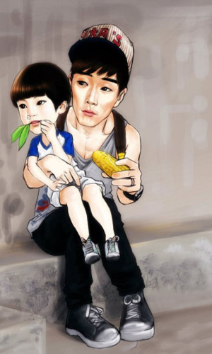 爸爸去哪儿手机壁纸 480x800