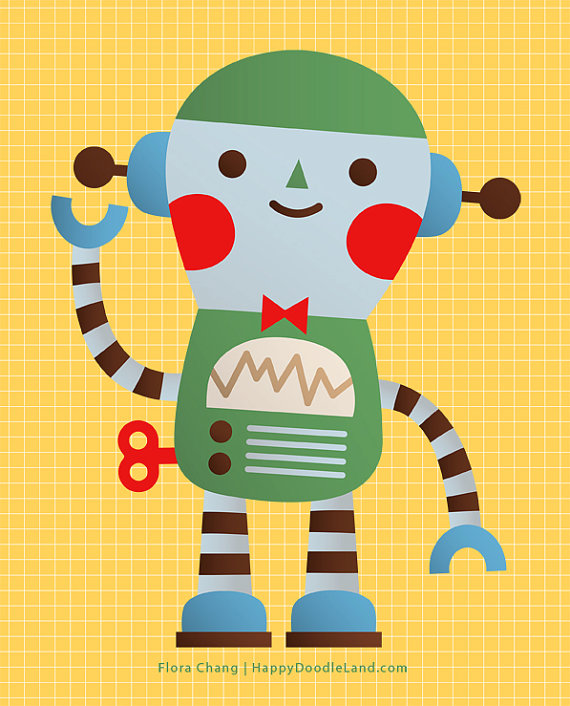 little robot - print