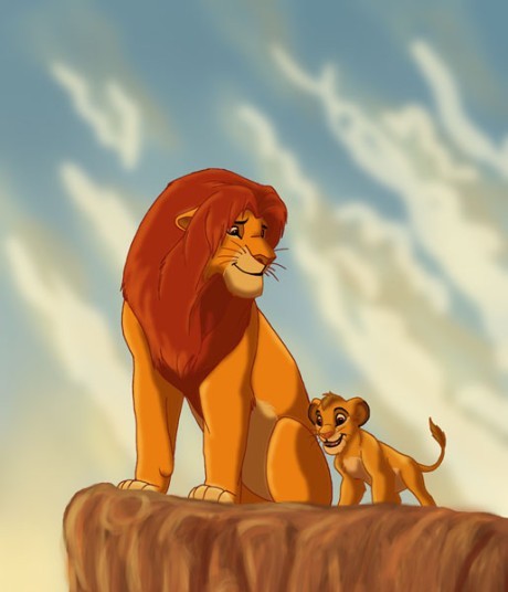 母狮子和小狮子 头像图片