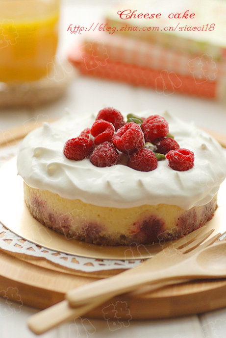 cheesecake,blueberry cheesecake 最适合春天享用的cheese <wbr>cake【覆盆子芝士蛋糕】