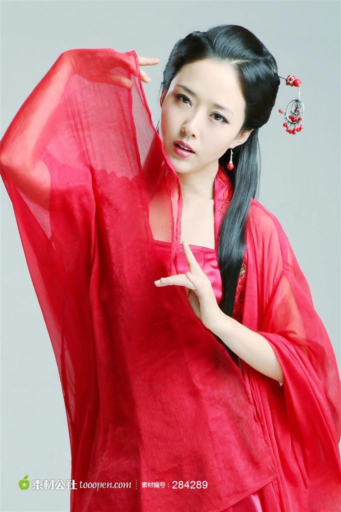颜丹晨气质古典美女图片素材,古装美女高清图片