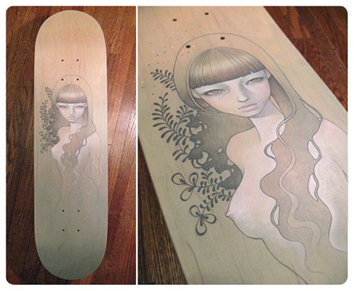 奥黛丽川崎超赞的木板刻画作品分享图片
