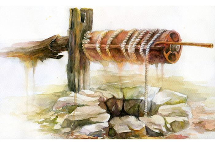 道法自_然 的插画 枯井