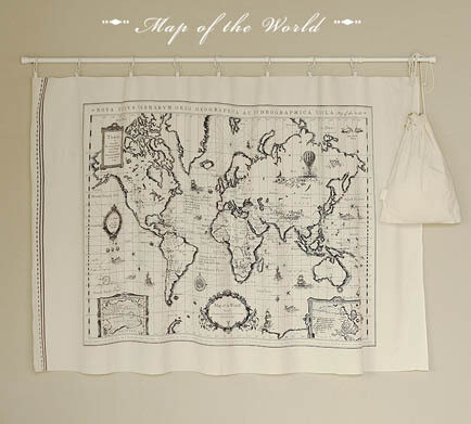 吉恒手工麻布面料棉麻布料/diy布料mapoftheworld世界地图