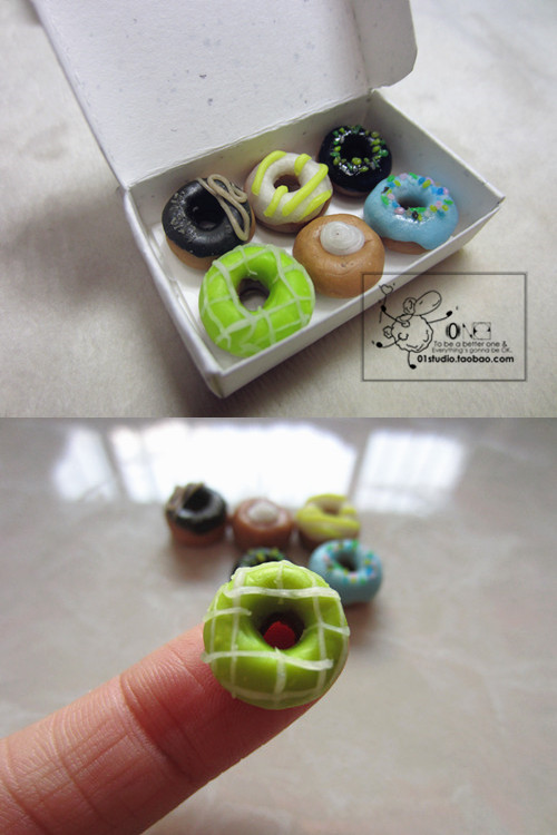 软陶甜甜圈,教程:http://www.duitang.