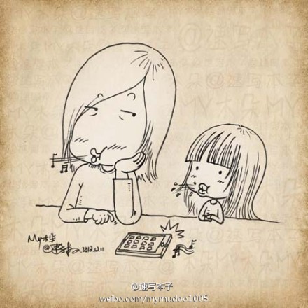 木朵故事#"吹口哨",2012/12/11,一日在@valen歪小伦 的节目中听到一