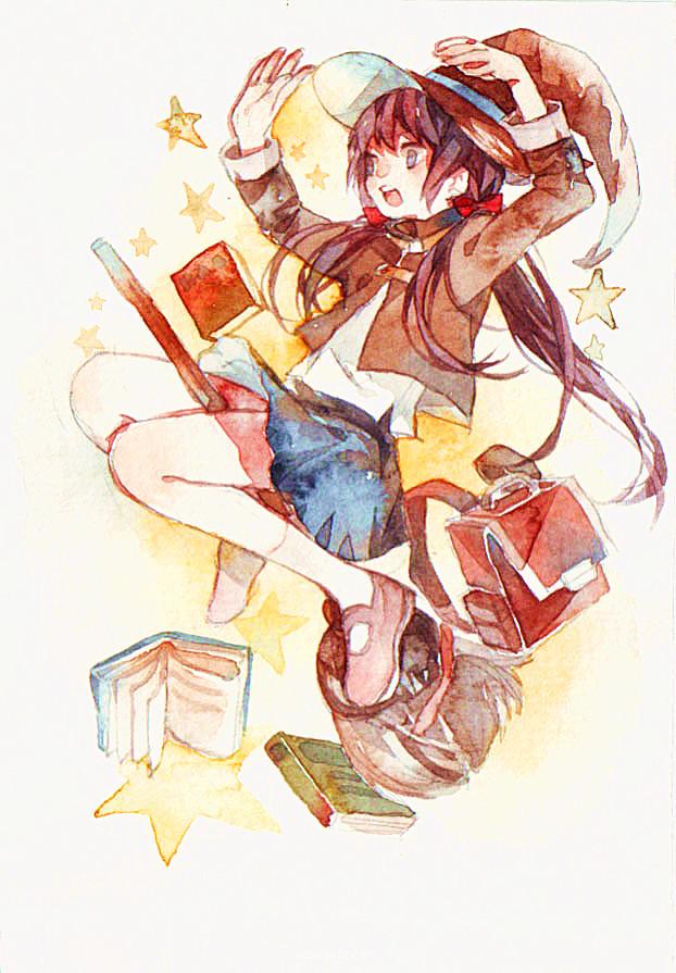 老何 水彩同人插画欣赏 漫画 水彩 手绘 少女漫画 同人 可爱