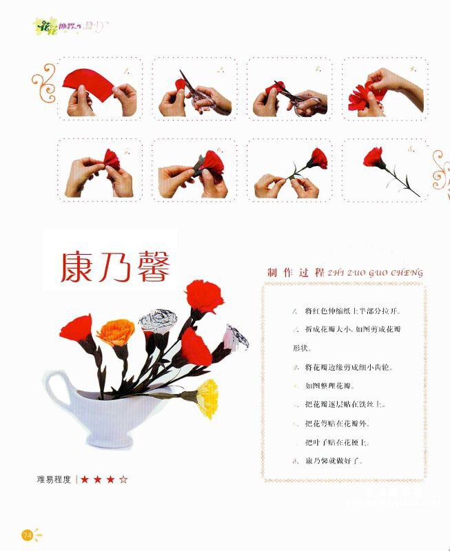 纸艺花制作教程——《花花饰界》