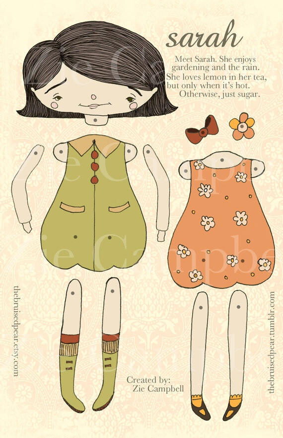 paper dolls by my daughter. arent they cute? :)