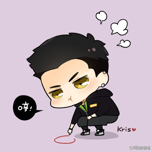 男神蹲墙角画圈圈xddd你们不带我玩.