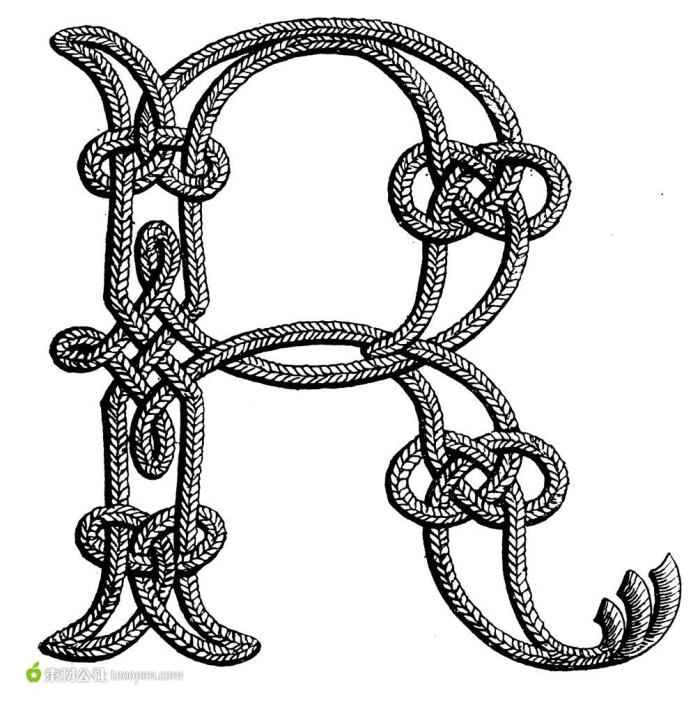 时尚花纹字母r图片下载,现在加入素材公社即可参与传素材送现金活动