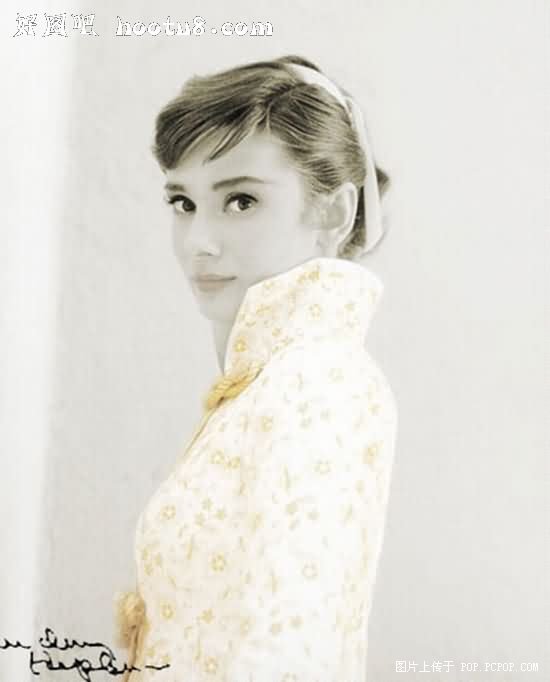 奥黛丽·赫本(audrey hepburn)难得一见的中式礼服