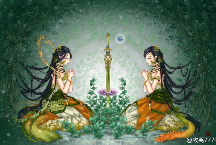 巫山神女#阿阮#神女双姝·镜像双生.