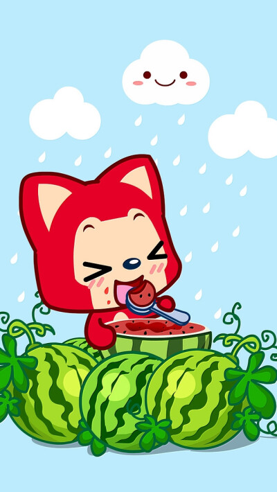 点赞  评论  高清手机壁纸 可爱卡通锁屏壁纸 原创个性壁纸套图 阿狸