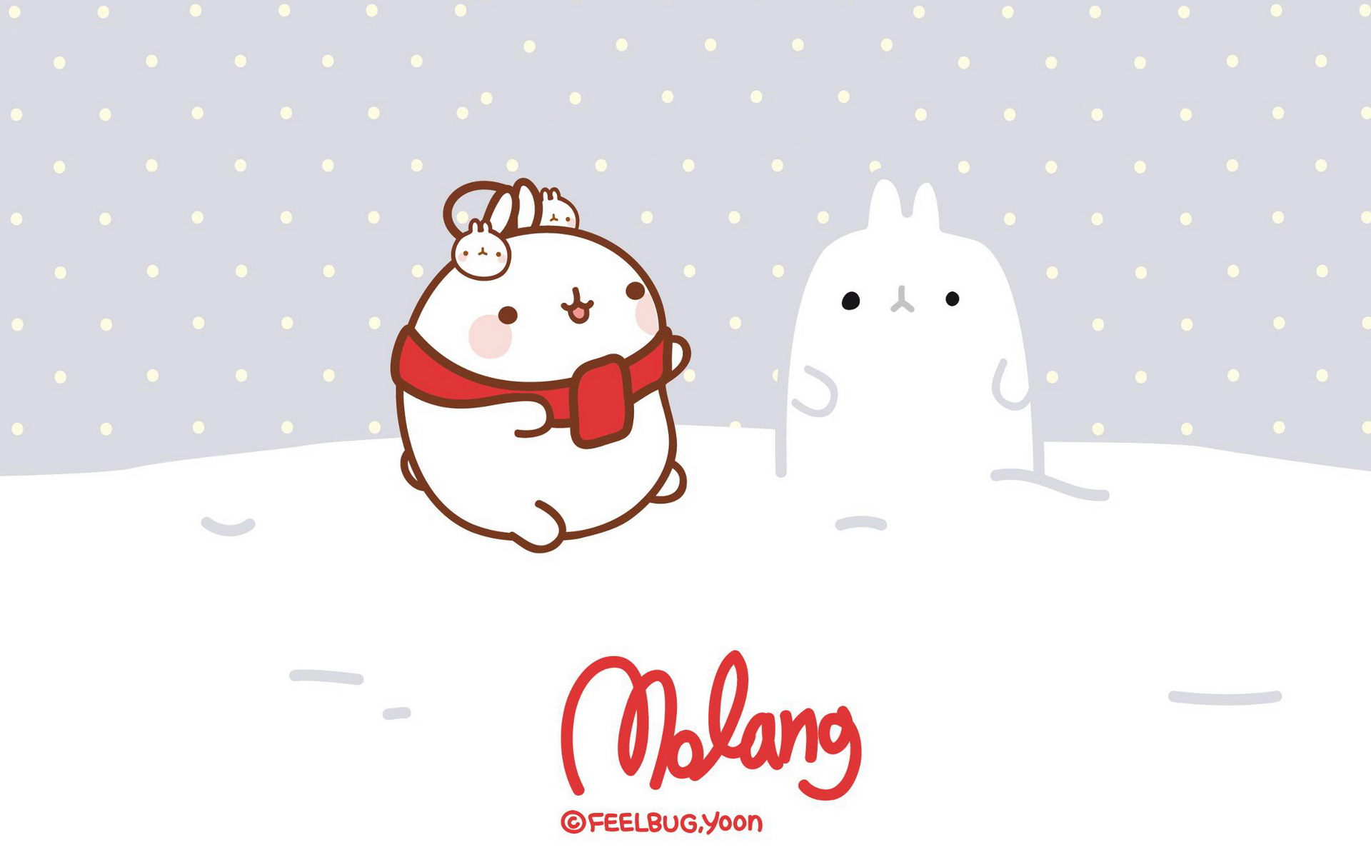 molang韩国可爱卡通小兔子壁纸