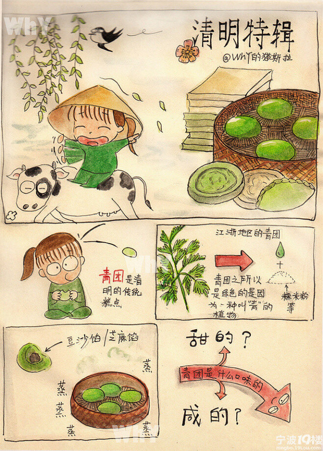 宁波美食插画图片