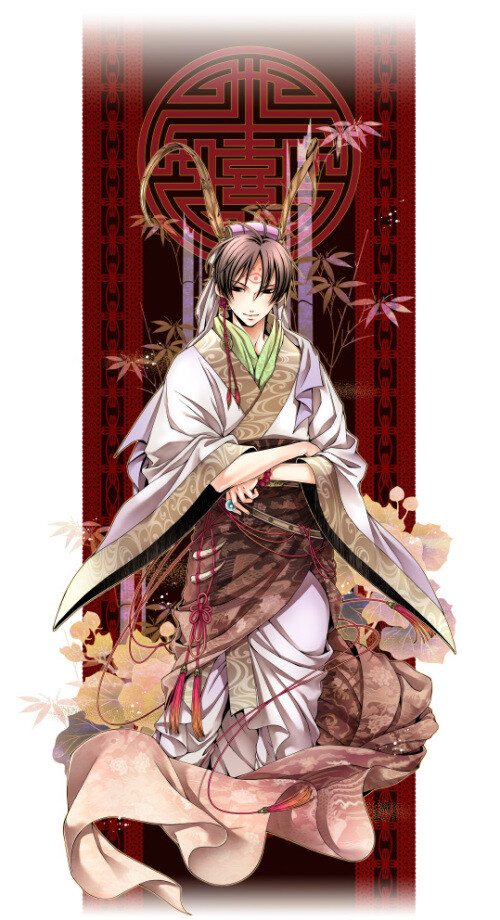 动漫,二次元,pixiv,白泽,鬼灯的冷彻,同人,美骚年