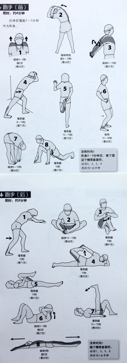 【9套收录瘦腿全拉伸缓解跑步&v瘦腿&骑行&久坐&上网黄子韬动作图片