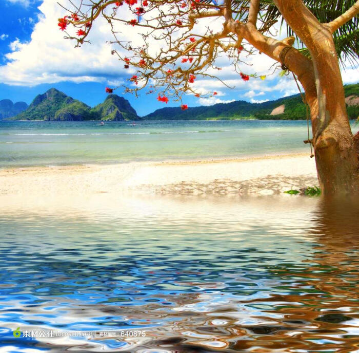风景如画山水图高清图片素材