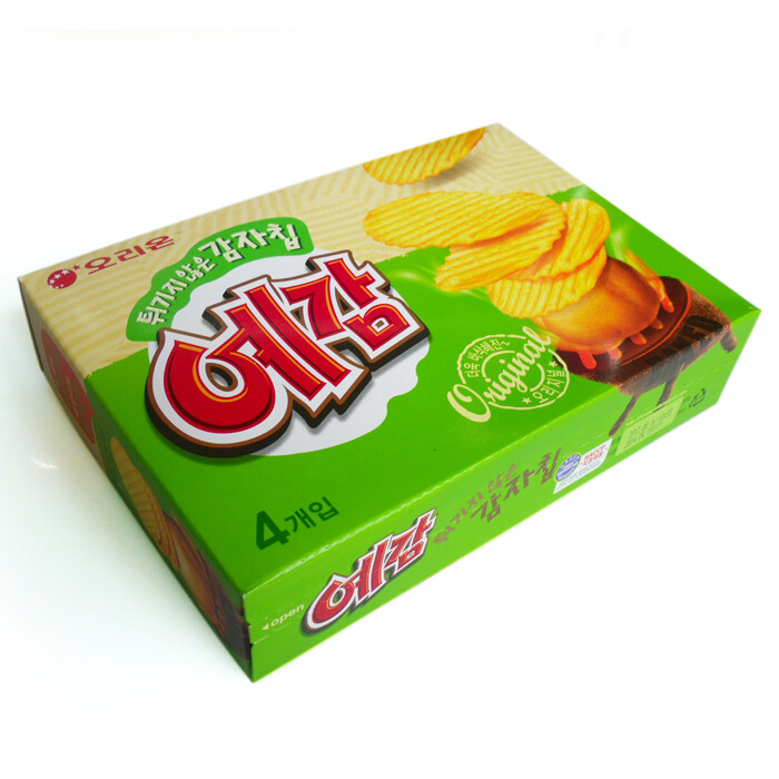 零食韩国特产 进口食品好丽友原味薯片大盒装 味胜乐 事