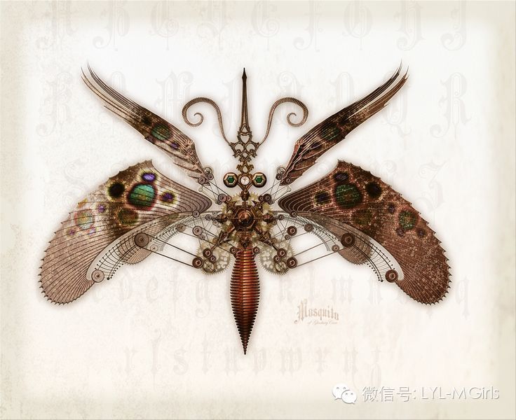 蒸汽朋克昆虫#在看到一只飞虫从我们眼前悠然自得地飞过时,有没有想