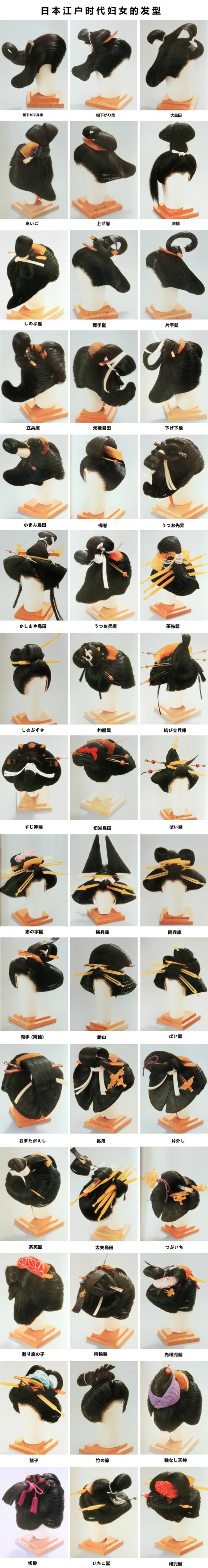 日本江户时期妇女发型
