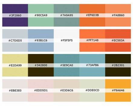来自40个网站的配色方案!】玩转整体色彩搭配!看看这40个经典案例
