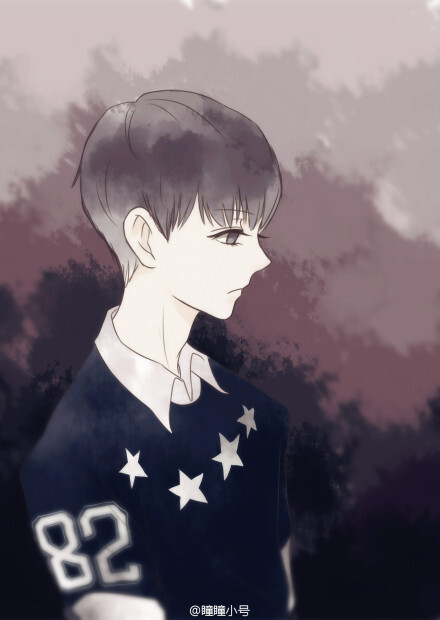 王俊凯q版漫画形象.收集于微博,cr:@瞳瞳小号.