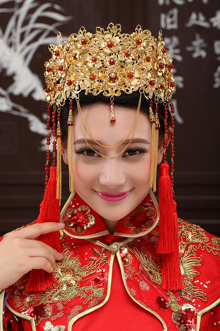 中式婚礼复古风--精美凤冠