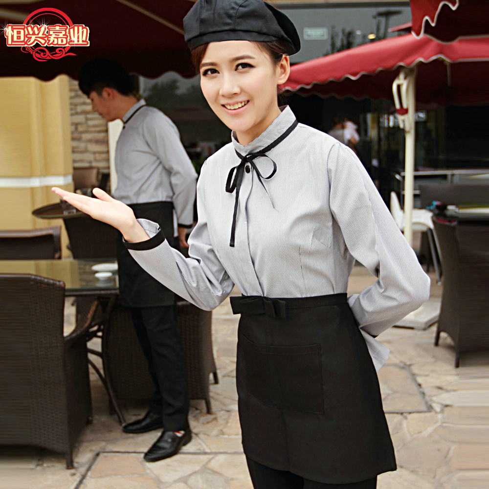 酒店工作服秋冬装 西餐厅 服务员工作服…  去看看