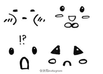 周末插画小学堂开课啦,这个星期让大家学学手绘小表情,写日记必备哟!