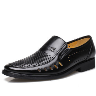 红蜻蜓男士皮凉鞋!清凉一夏