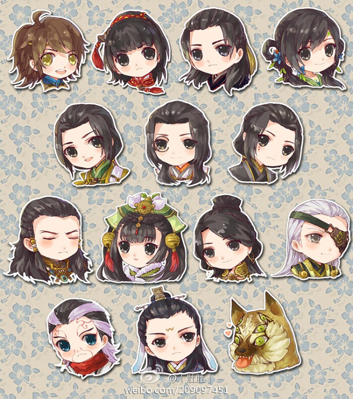 com #古剑奇谭#趁人少发……画完2和1一起拼一拼~少女们么么哒~还是老