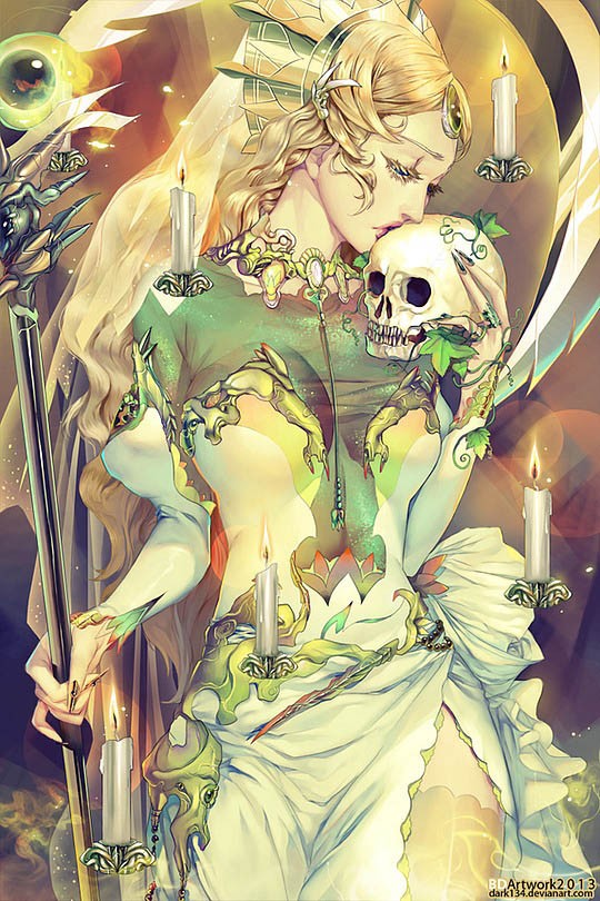 越南插画师dark134游戏人物角色插画作品欣赏