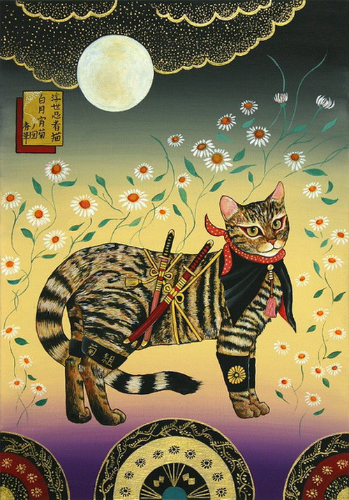 田中秀治(たなか ひでじ)日本插画家,猫画家.