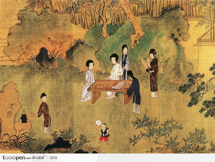 宫女下棋图