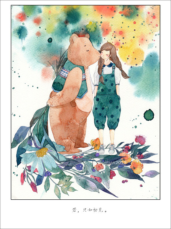 林田_林田 水彩手绘 插画绘本_涂鸦王国