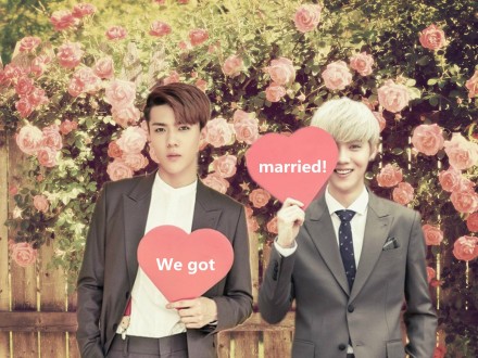 勋鹿# #鹿勋# we got married!【祝幸福