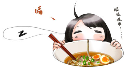 吃面-