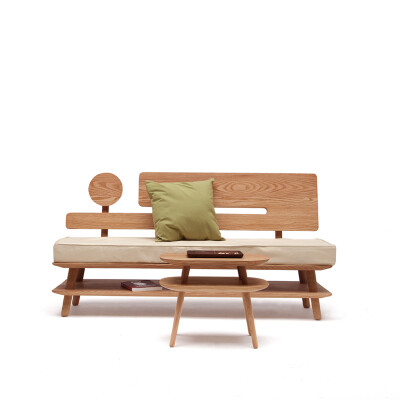 物应vindesign|实木原木橡木家具|简约现代|北欧日式|存储式沙发