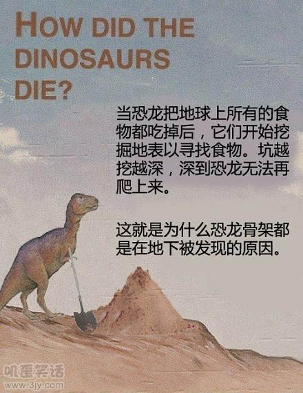 【搞笑图片】(喜欢的话,就收集)恐龙灭绝的真实的原因