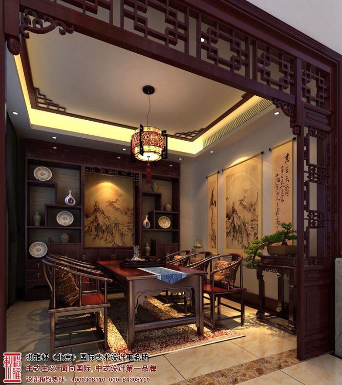 hongyaxuan.com 设计机构,复式住宅中式装修 www.hongyaxuan.