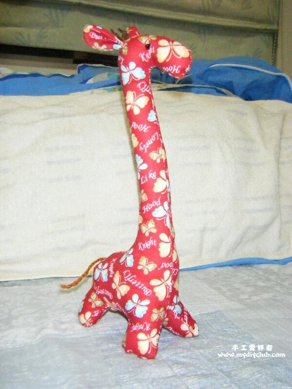 长颈鹿布偶(图纸做法分享)