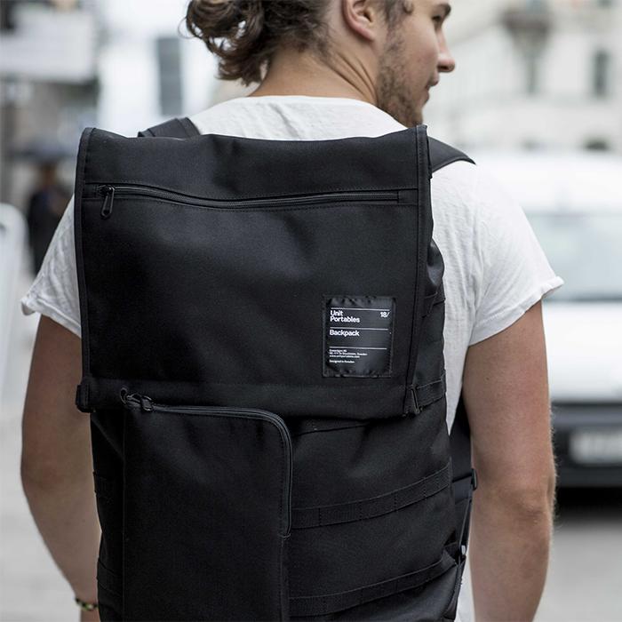 unit portables潮mac pro air电脑背双肩包学院风休闲男女街头18